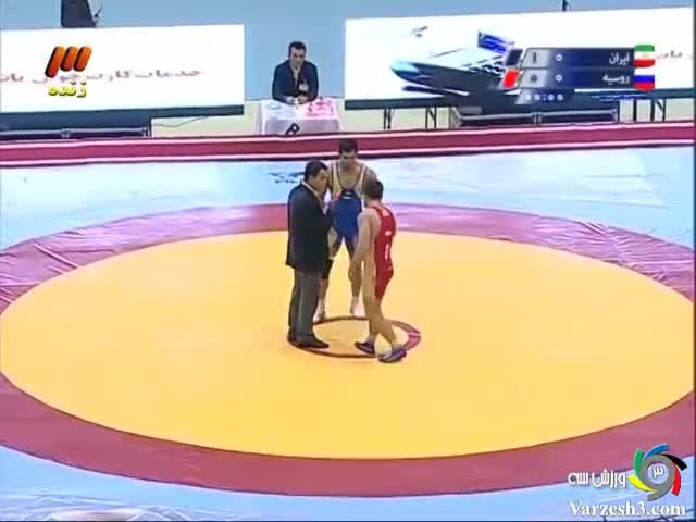 پیروزی نعمت پور در رقابت پنجم با روسیه(فینال)
