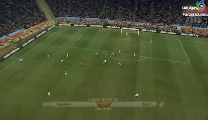 مکزیک ۱-۳ آرژانتین (جام جهانی ۲۰۱۰)