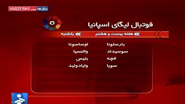 خلاصه خبر ورزشی ۱۴:۳۰ (۹۲/۱۲/۲۵)