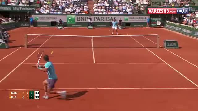 پیروزی نادال مقابل جوکوویچ در تنیس اوپن فرانسه