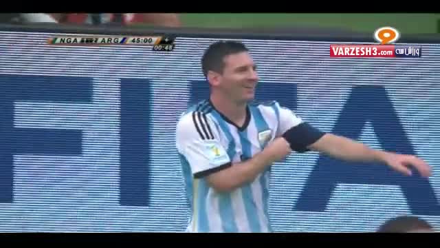 گل دوم مسی؛ آرژانتین &#8211; نیجریه