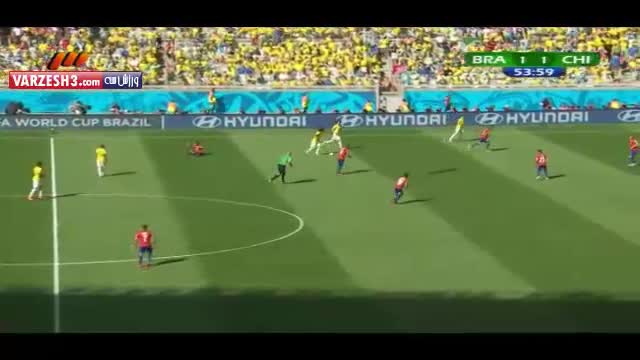 برزیل ۱-۱ شیلی (پنالتی ۳-۲)