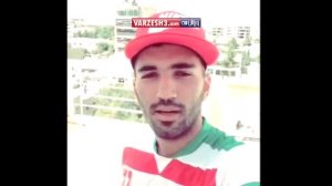 محسن مسلمان در چالش آب یخ