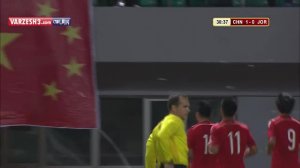 چین ۱-۱ اردن (گلهای بازی)
