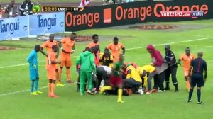 مصدومیت شدید سرژ اوریر در بازی با کامرون