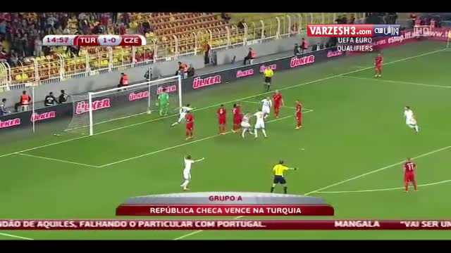 ترکیه ۱-۲ جمهوری چک (گلهای بازی)