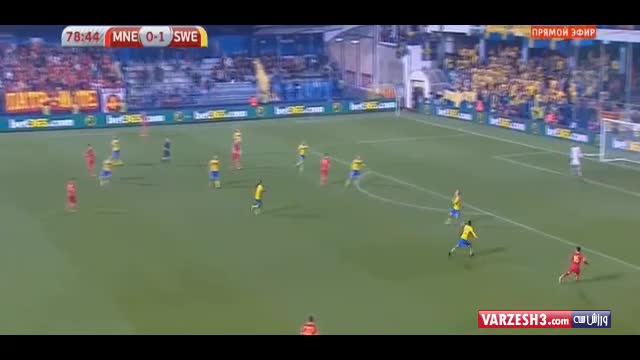 مونته نگرو ۱-۱ سوئد (گلهای بازی)
