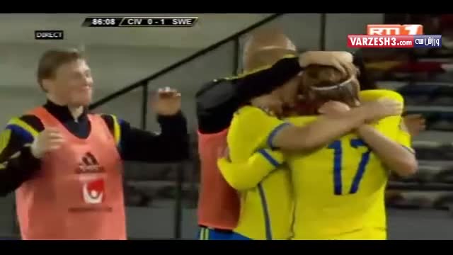 سوئد ۲-۰ ساحل‎عاج (گلهای بازی)