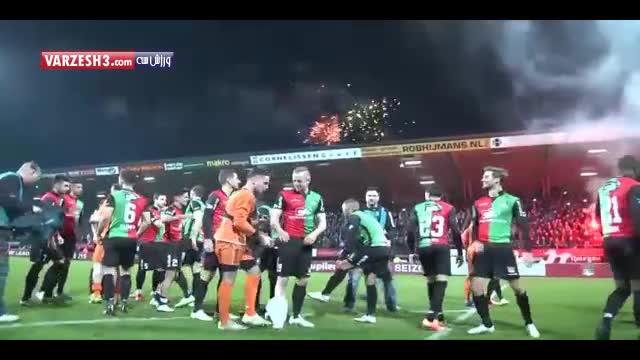 جشن قهرمانی نایمخن و صعود به لیگ برتر با پاس گل جهانبخش