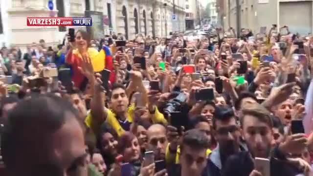 استقبال پرشور از رئال مادرید در تورین ایتالیا