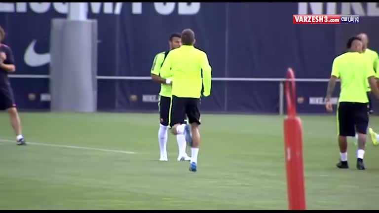 تمرین بارسلونا قبل از بازی مقابل بایرن مونیخ