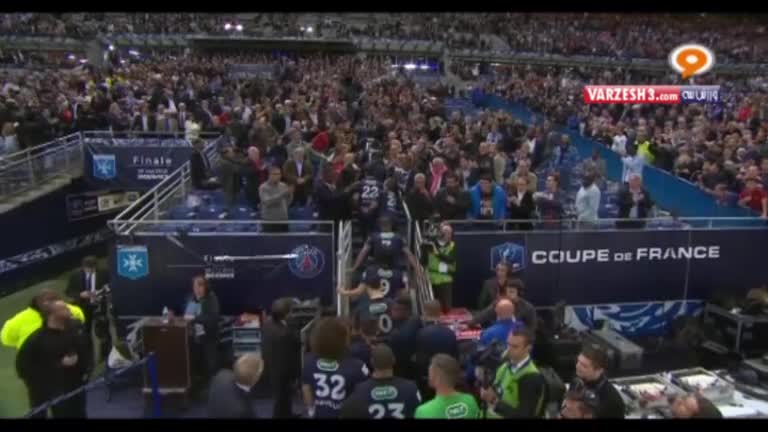 جشن قهرمانی پاریس سنت ژرمن در جام حذفی