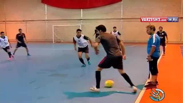 تمرین تیم ملی فوتسال قبل بازی با پرتغال