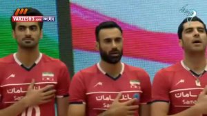 سرود ملی دو تیم ایران و لهستان