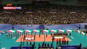 سرود ملی دو تیم ایران و لهستان