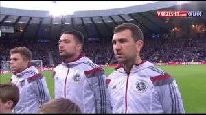 حضور فرگوسن در مراسم قبل بازی اسکاتلند-آلمان