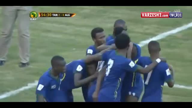 تانزانیا 2-2 الجزایر (گلهای بازی)