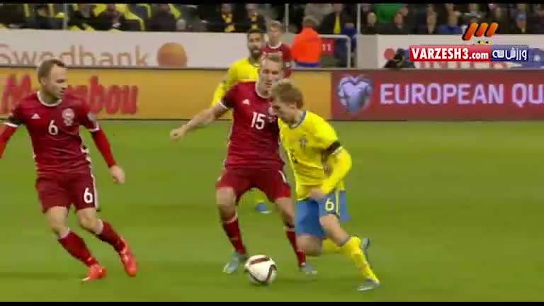 سوئد 2-1 دانمارک