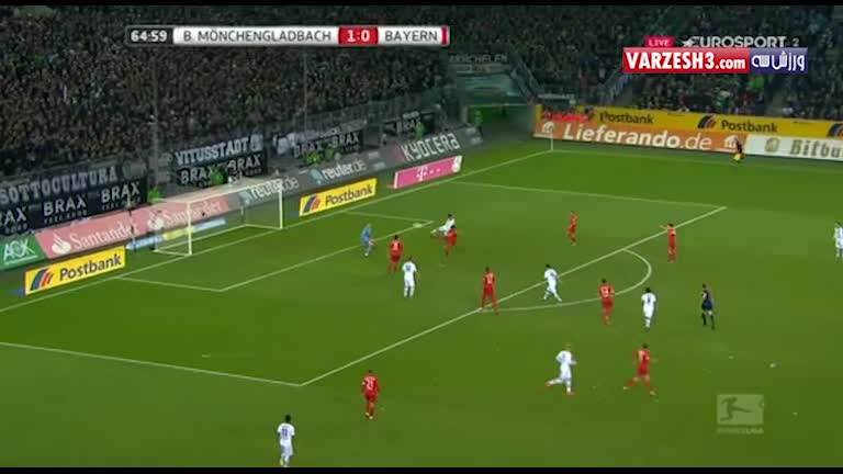 مونشن گلادباخ 3-1 بایرن مونیخ (گلزنی ریبری)