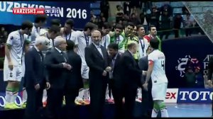 مراسم اهدای جام قهرمانی  ایران در فوتسال آسیا