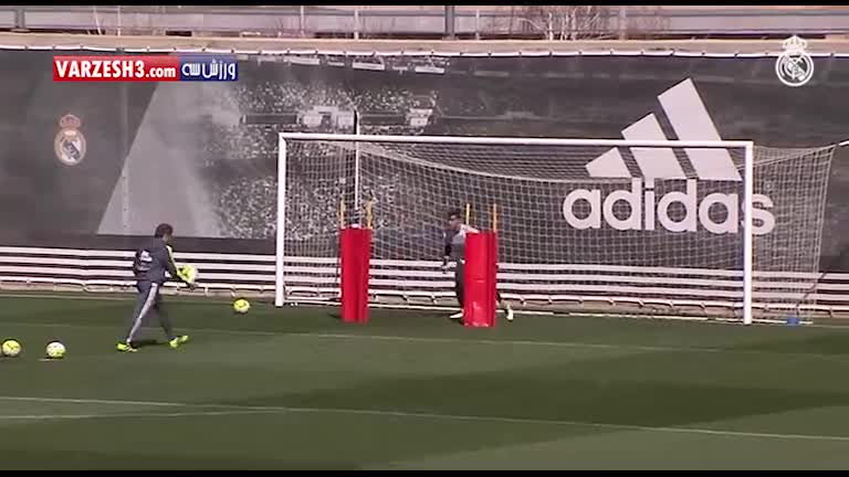 تمرین دروازه بانان رئال مادرید
