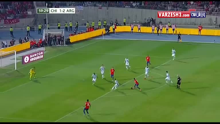 خلاصه بازی شیلی 1-2 آرژانتین