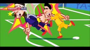 انیمیشن جالب از بازی بارسلونا - اتلتیکومادرید