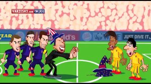 انیمیشن جالب از بازی اتلتیکومادرید - بارسلونا