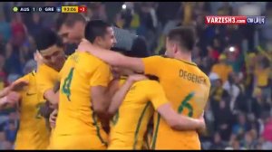 گل بازی استرالیا 1-0 یونان
