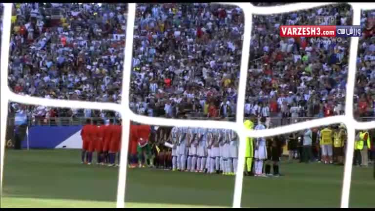 عشق و احترام بازیکنان شیلی به سرود ملی کشورشان