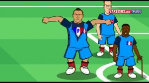 بازی فرانسه - رومانی از نگاه طنز انیمیشن