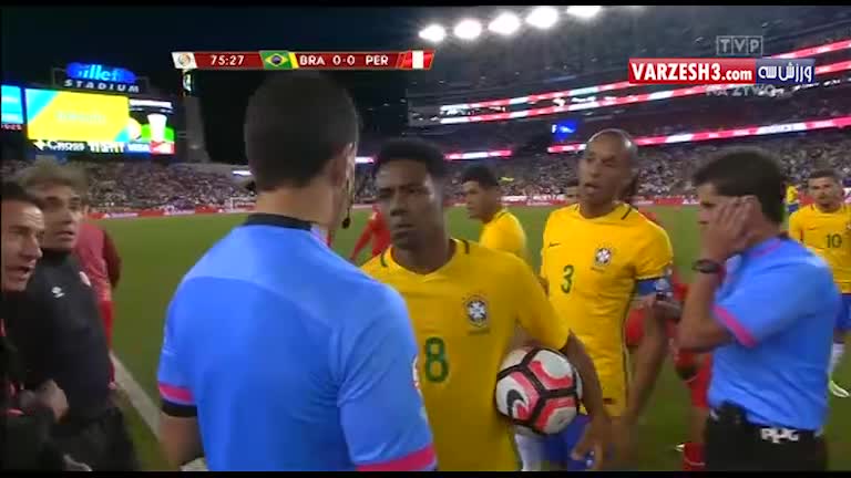 خلاصه بازی برزیل 0-1 پرو