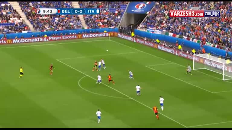  خلاصه بازی بلژیک 0-2 ایتالیا (یورو 2016)