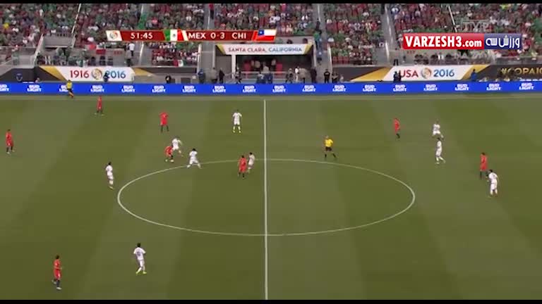 خلاصه بازی مکزیک 0-7 شیلی