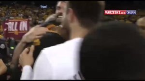 اشک های لبرون جیمز بعد از قهرمانی در NBA