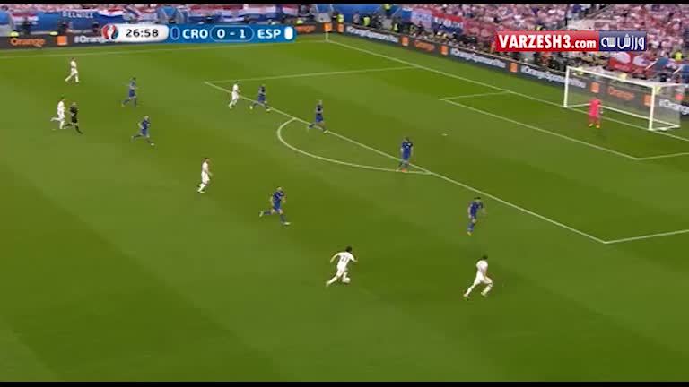 خلاصه بازی کرواسی 2-1 اسپانیا (یورو 2016)