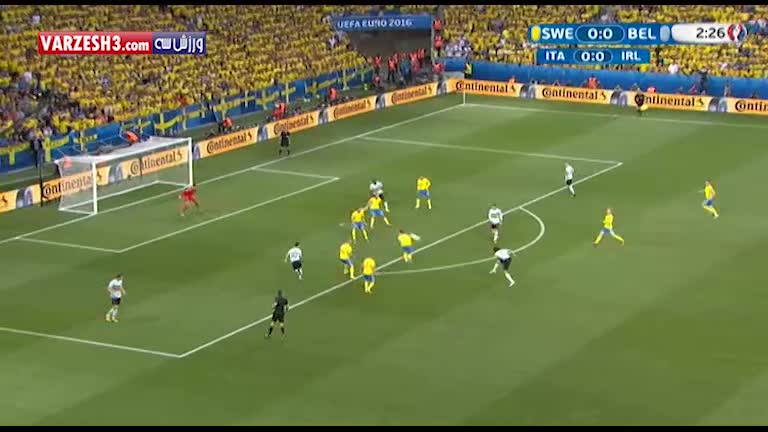 خلاصه بازی سوئد 0-1 بلژیک