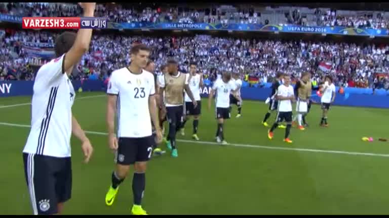 لحظات جالب بعد از بازی آلمان - اسلواکی