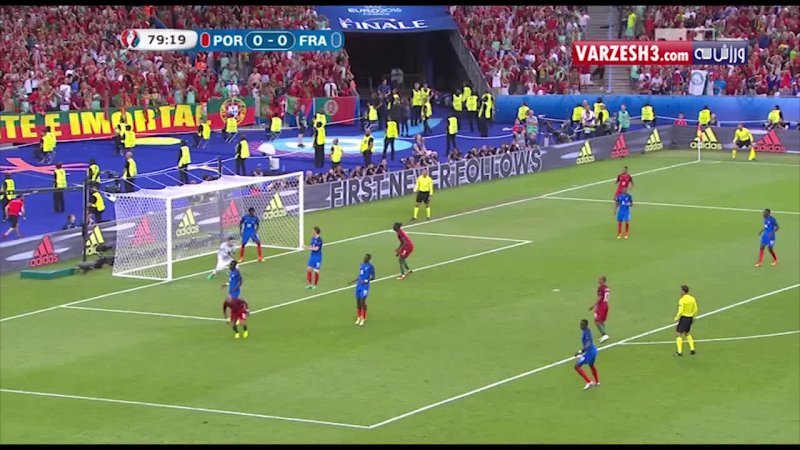 خلاصه کامل بازی پرتغال 1-0 فرانسه (HD)