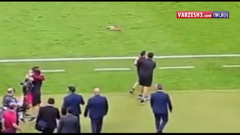 شور و هیجان رونالدو در دقایق پایانی فینال یورو 2016