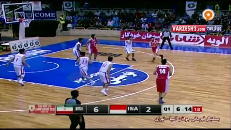خلاصه بسکتبال ایران 106-40 اندونزی