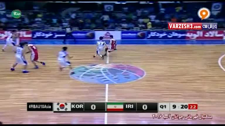 خلاصه بسکتبال ایران 87-65 کره جنوبی