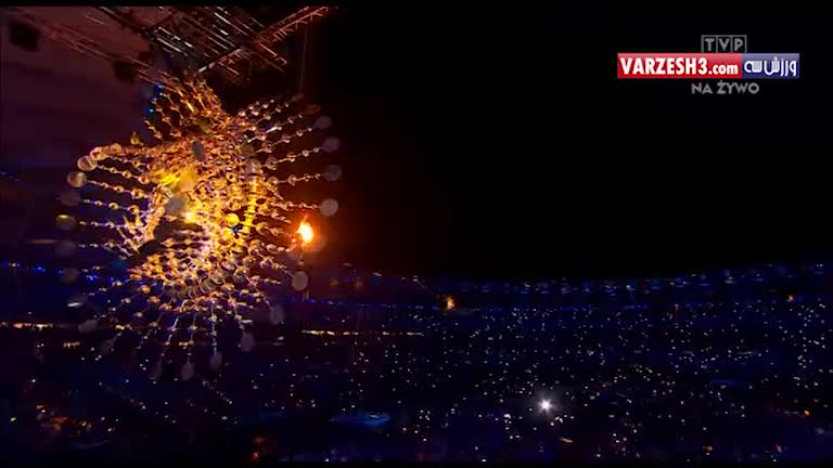 مراسم باشکوه روشن شدن مشعل زیبای المپیک ریو