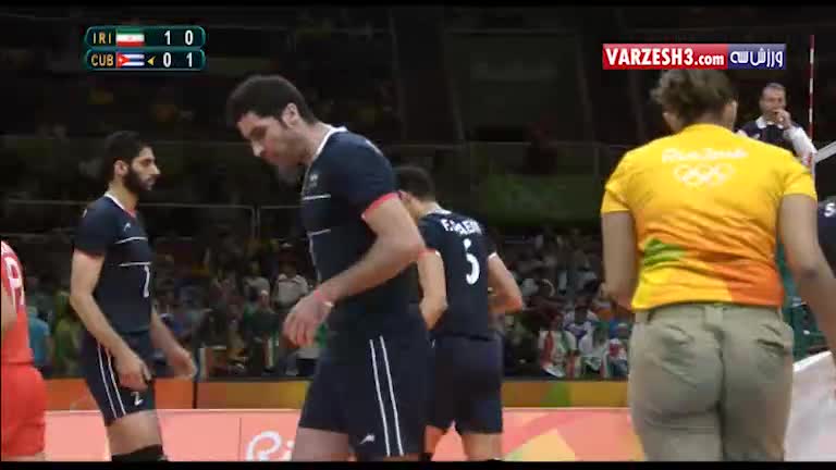 خلاصه والیبال ایران 3-0 کوبا