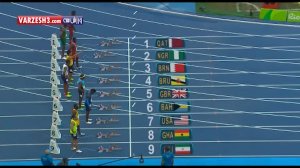 مقام هفتم قاسمی در دوی 100 متر و حذف از المپیک