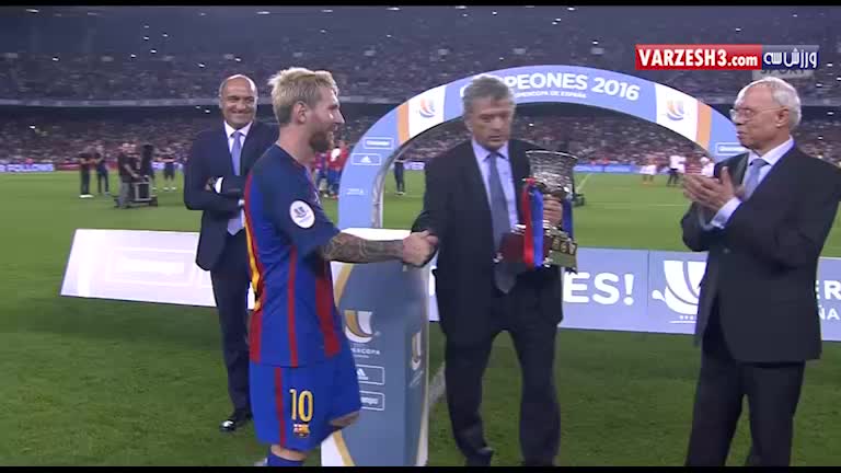 جام قهرمانی بارسلونا در سوپر کاپ اسپانیا 2016