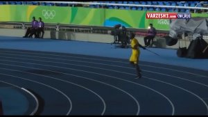 پرتاب نیزه بولت در المپیک ریو!