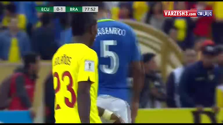 خلاصه بازی اکوادور 0-3 برزیل