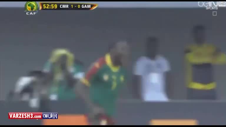 گلهای بازی کامرون 2-0 گامبیا