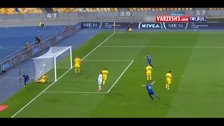 گلهای بازی اوکراین 1-1 ایسلند